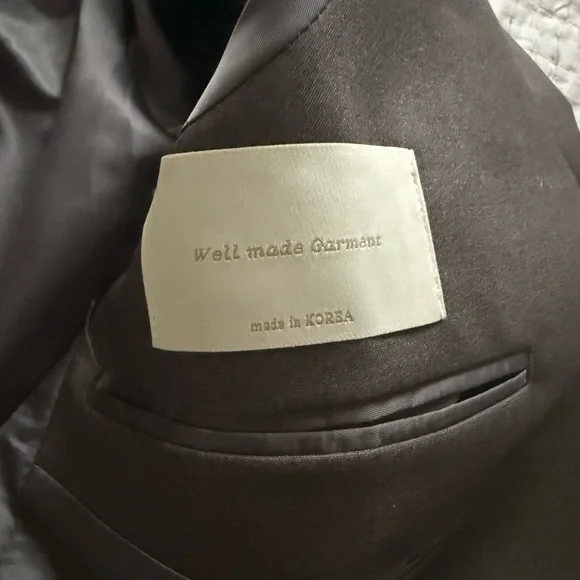 The Frankie Shop oversized wool blazer brown mushroom taupe - Picture 11 of 12